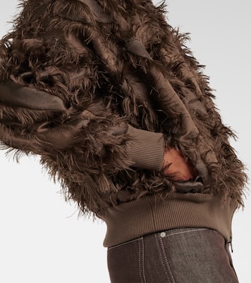 Feather-trimmed jacket | Brunello Cucinelli