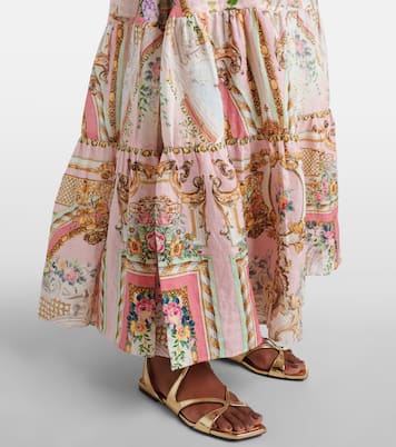 Tiered linen maxi dress | Camilla