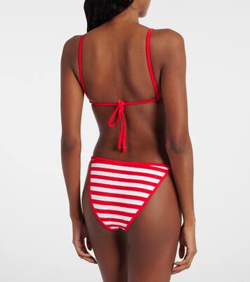 Braga de bikini Bare Minimum de rizo a rayas | Jade Swim