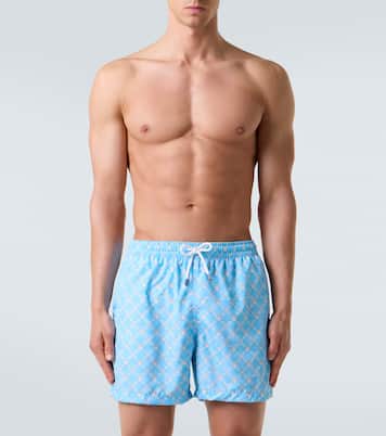 Madeira printed swim trunks  | Fedeli