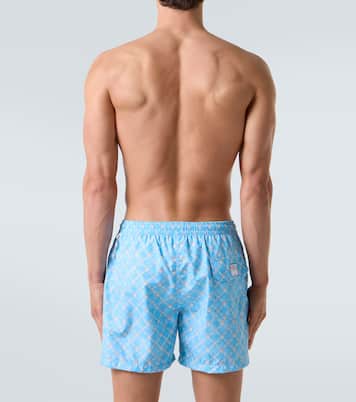 Madeira printed swim trunks  | Fedeli