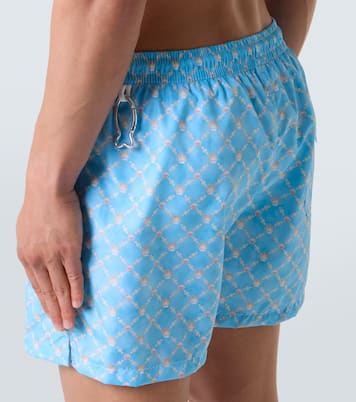 Madeira printed swim trunks  | Fedeli