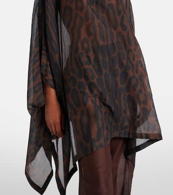 Leopard-print cotton and silk kaftan | Tom Ford