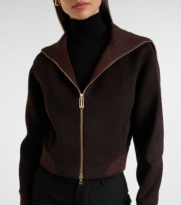 Bomber in lana e cashmere | Victoria Beckham