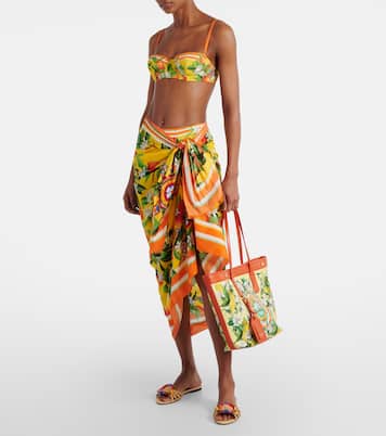 Bedruckter Shopper Taormina Large aus Canvas | Dolce&Gabbana