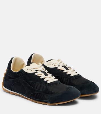 Orbit Flash suede-trimmed sneakers | Bottega Veneta