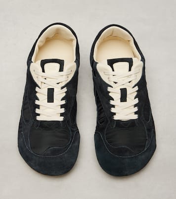 Orbit Flash suede-trimmed sneakers | Bottega Veneta