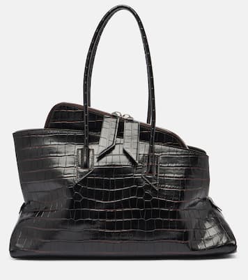 La Passeggiata Medium leather tote  | The Attico