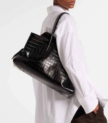 La Passeggiata Medium leather tote  | The Attico