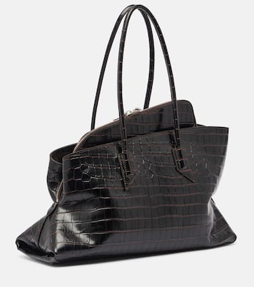 La Passeggiata Medium leather tote  | The Attico