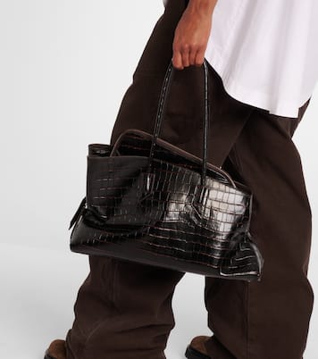 La Passeggiata Medium leather tote  | The Attico