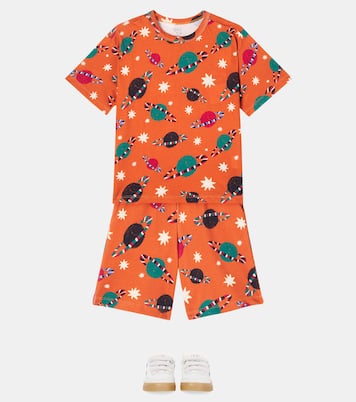 Set de camiseta y shorts en mezcla de algodón | Fábula
