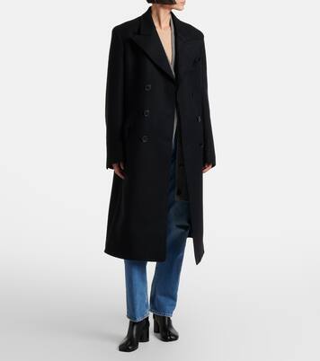 Double-breasted virgin wool coat  | Maison Margiela