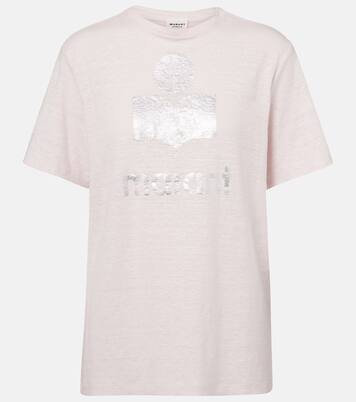 Zewel logo linen T-shirt | Marant Etoile