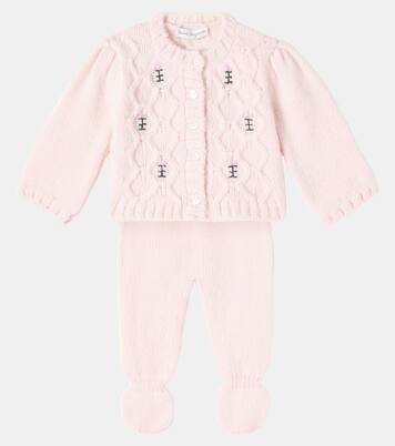 Baby Rosine set of cardigan and pants | Bebe Organic