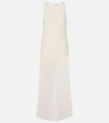 Abito lungo in cotone e seta | Toteme