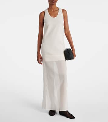 Abito lungo in cotone e seta | Toteme