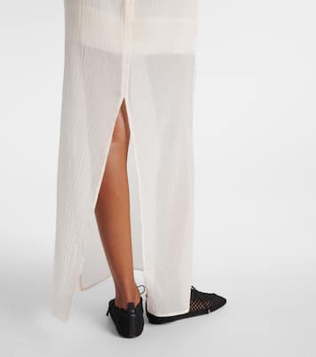 Abito lungo in cotone e seta | Toteme