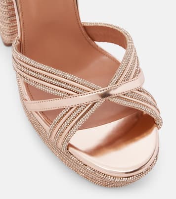 Sundance Sparkle 140 platform sandals | Aquazzura