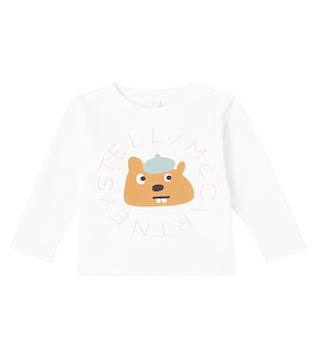 Baby logo printed cotton jersey T-shirt | Stella McCartney Kids