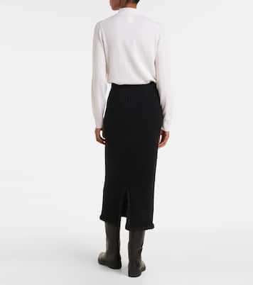 Bleistiftrock aus Wolle und Kaschmir | Jardin des Orangers