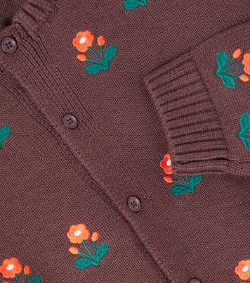 Cardigan Flower aus Baumwolle und Wolle | Tinycottons