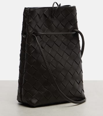 Pochette pour téléphone Andiamo en cuir Intrecciato  | Bottega Veneta