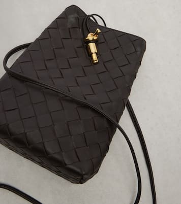 Pochette pour téléphone Andiamo en cuir Intrecciato  | Bottega Veneta