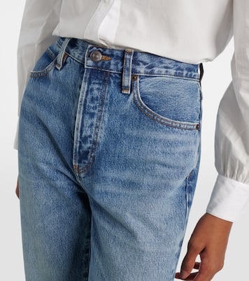 Jean droit The Vertical à taille haute | Frame