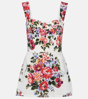 Floral cotton minidress | Dolce&Gabbana