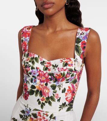 Floral cotton minidress | Dolce&Gabbana