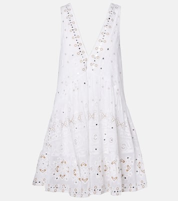Besticktes Minikleid aus Baumwolle | Juliet Dunn