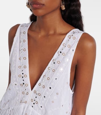 Besticktes Minikleid aus Baumwolle | Juliet Dunn