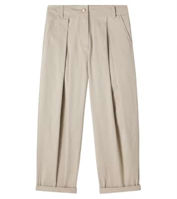 Cotton-blend gabardine pants | Moncler Enfant