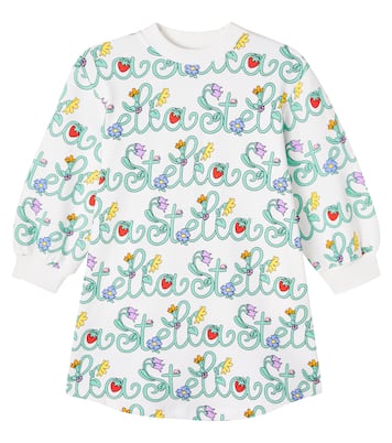 Robe sweat-shirt en coton à logo | Stella McCartney Kids