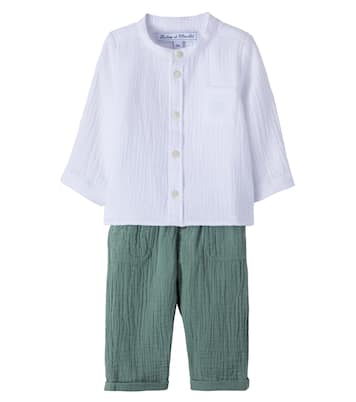 Baby cotton shirt and pants set | Tartine et Chocolat