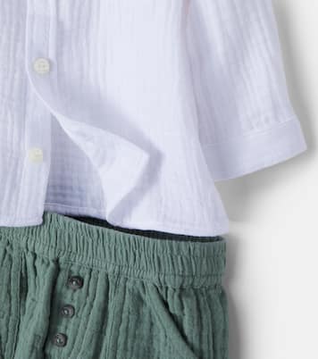 Baby cotton shirt and pants set | Tartine et Chocolat