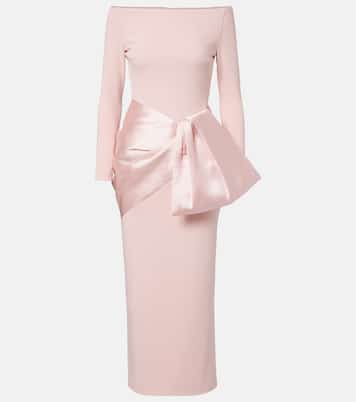 Rhianne satin-trimmed cocktail dress | Solace London