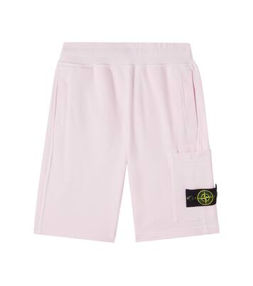 Compass cotton jersey shorts | Stone Island Junior