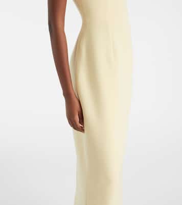 Vanna draped crêpe gown | Safiyaa