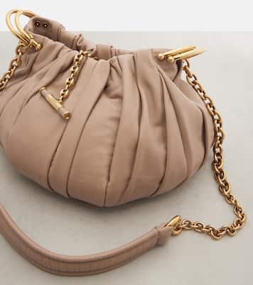 Schultertasche Chloé Plissé Small aus Leder | Chloé