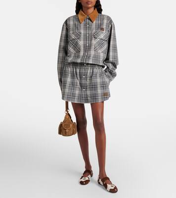 Cow-print calf hair Mary Jane flats | Miu Miu