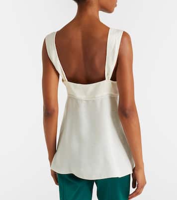 Lace-trimmed silk top | Chloé