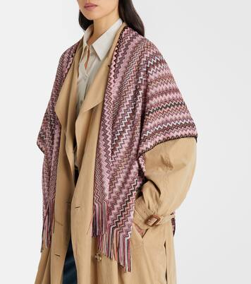 Zigzag fringed scarf | Missoni