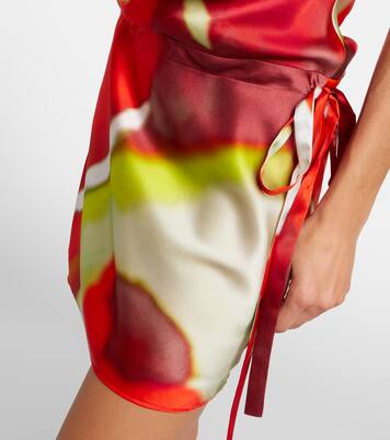 Abito corto Liora in misto seta con stampa | Staud