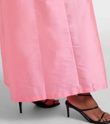 Pleated satin gown | Adriana Degreas