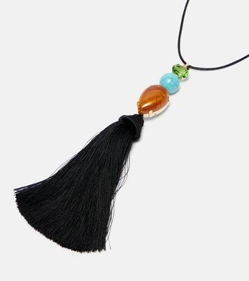 Izzie Tassel embellished necklace | Jennifer Behr