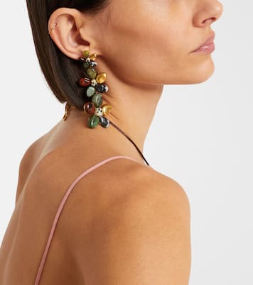 Norma 16kt gold-plated drop earrings | Zimmermann