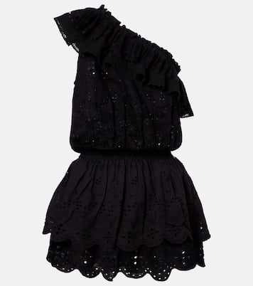 Vestido corto Bree de algodón con bordado inglés | Melissa Odabash