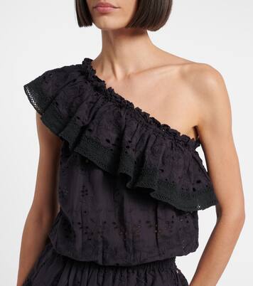 Vestido corto Bree de algodón con bordado inglés | Melissa Odabash